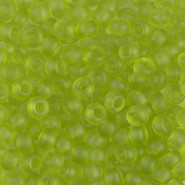 Miyuki seed beads 6/0 - Matte transparent chartreuse 6-143F